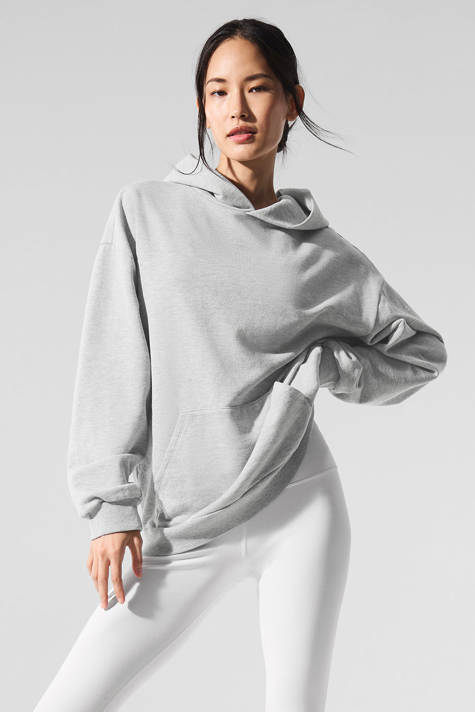 Sweat à capuche Chill - Gris chiné sport