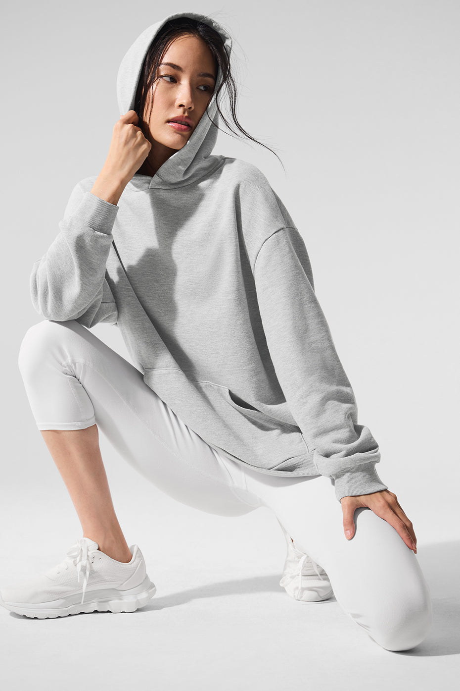 Sweat à capuche Chill - Gris chiné sport