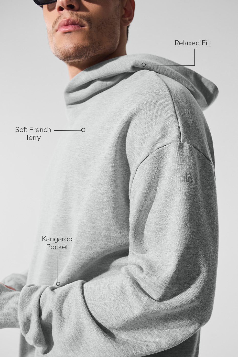 Sweat à capuche Chill - Gris chiné sport