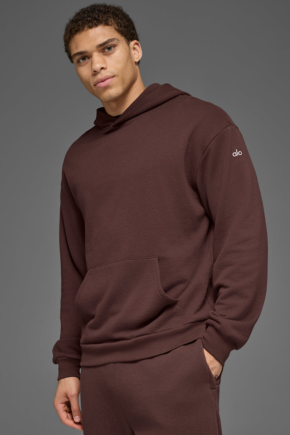 Sweat à capuche Chill - Brun pierre