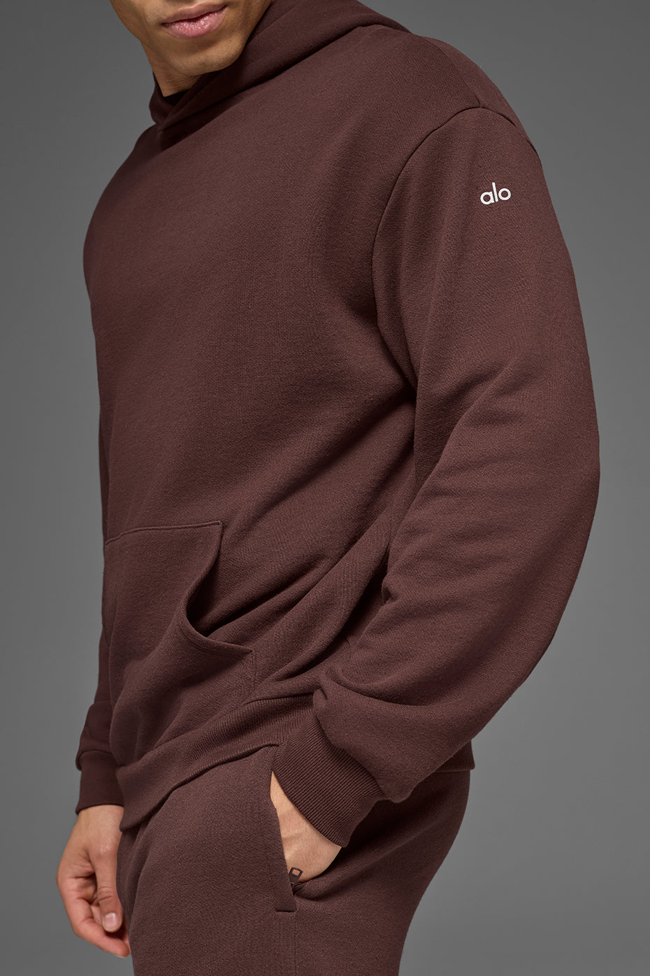 Sweat à capuche Chill - Brun pierre