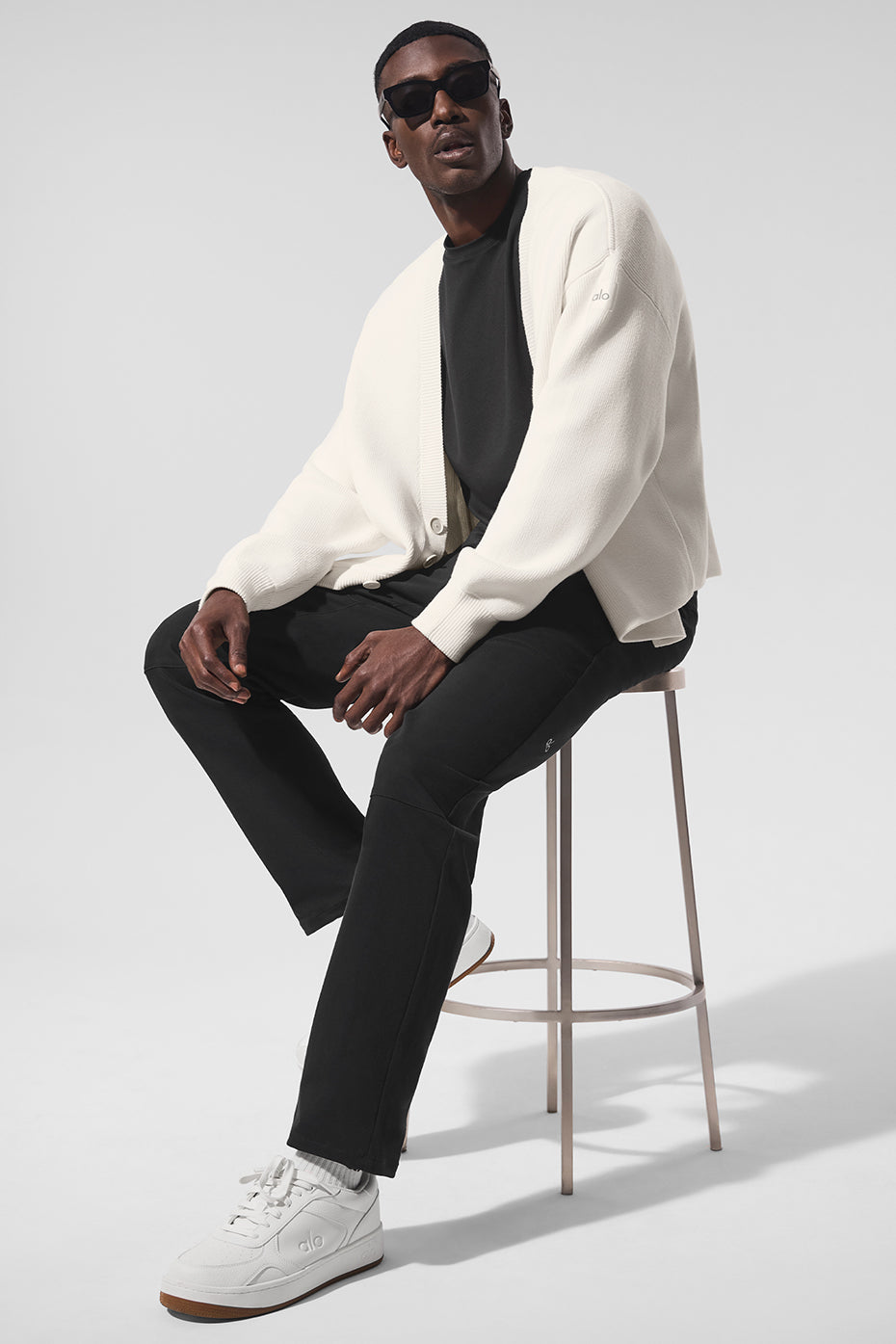 Cardigan Scholar en maille - Ivoire