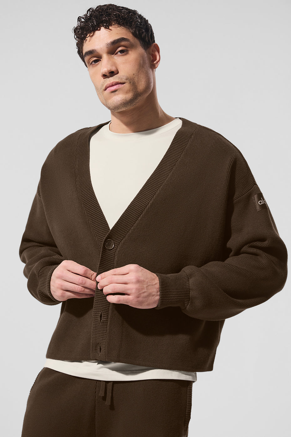 Cardigan Scholar en maille - Espresso