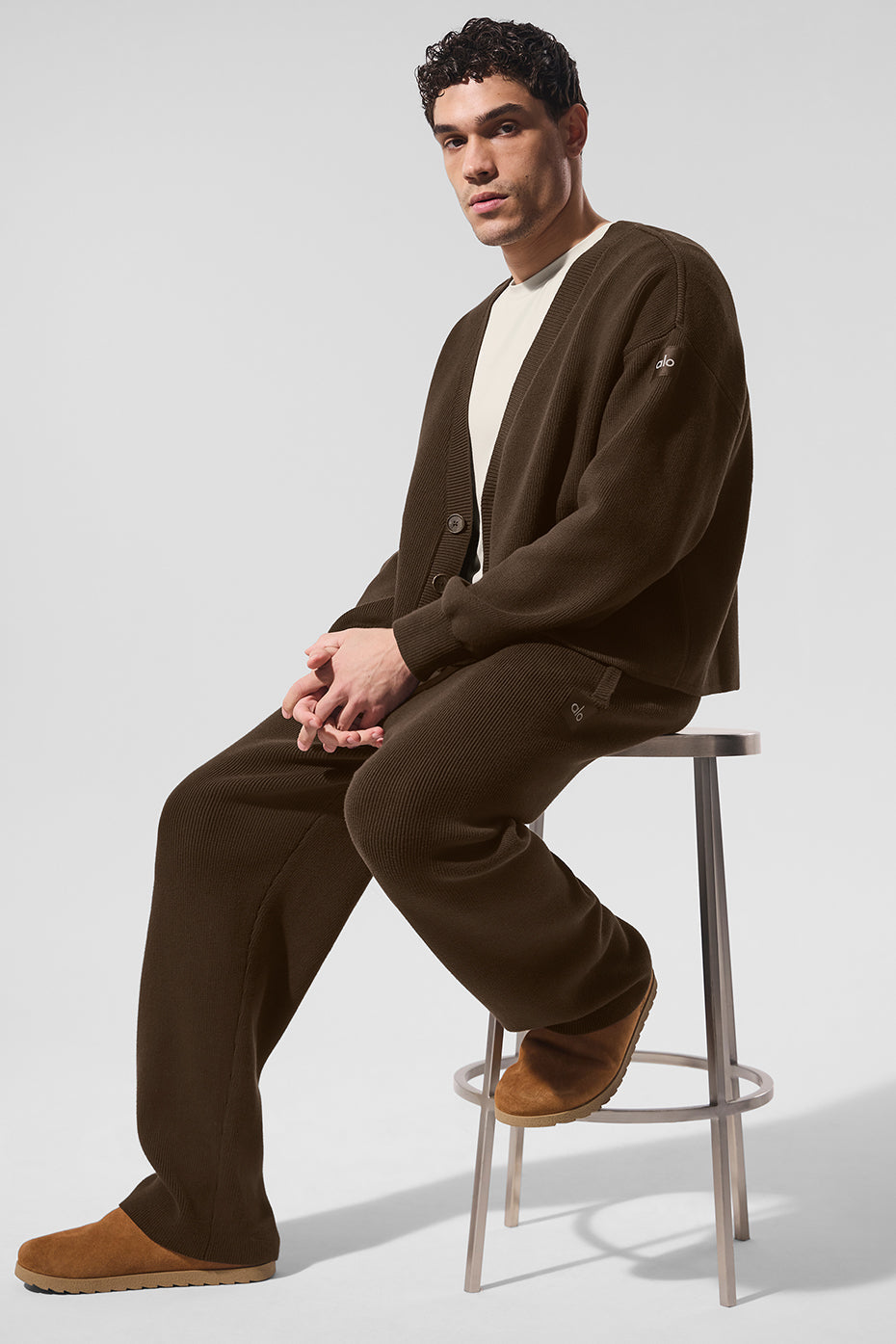 Cardigan Scholar en maille - Espresso