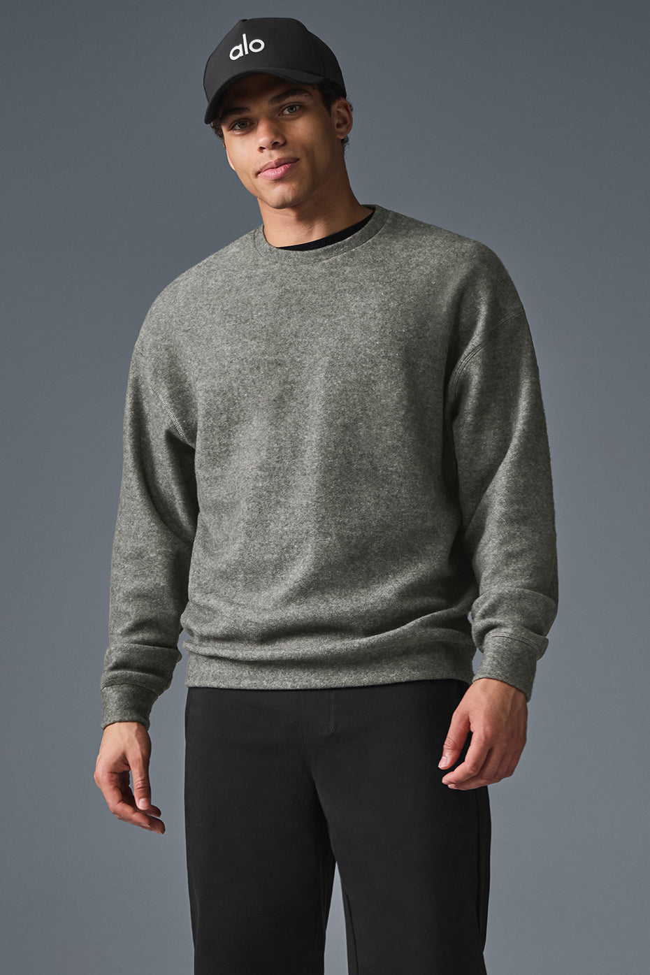 Sweat à col rond Triumph Restore - Gris mélange de trois fibres