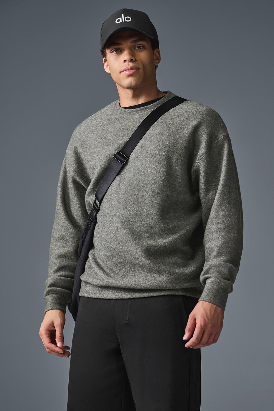 Sweat à col rond Triumph Restore - Gris mélange de trois fibres