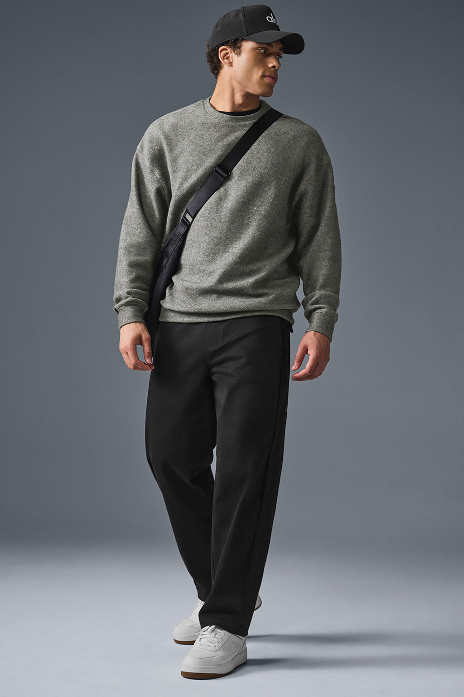 Sweat à col rond Triumph Restore - Gris mélange de trois fibres