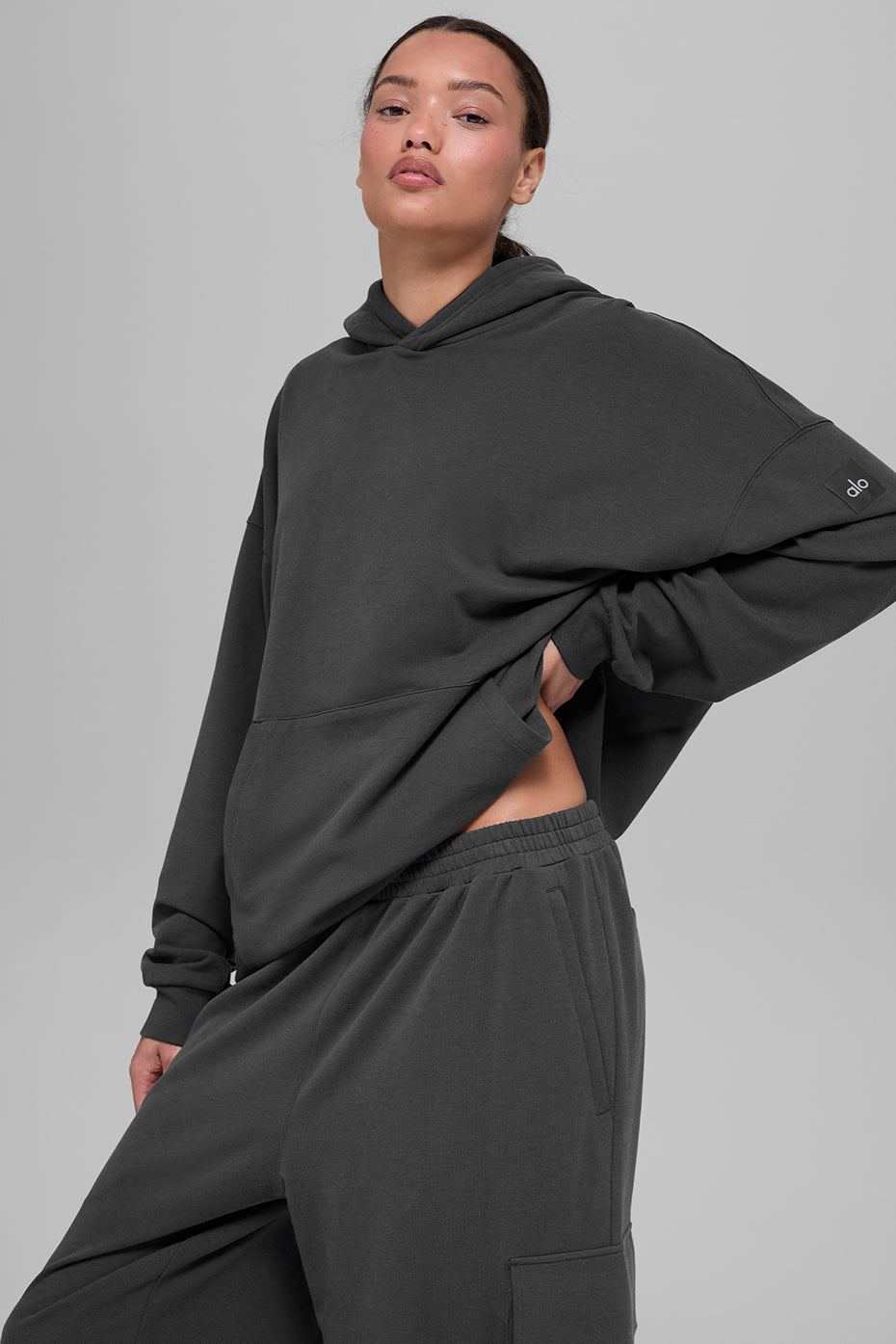 Sweat à capuche Double Take - Anthracite