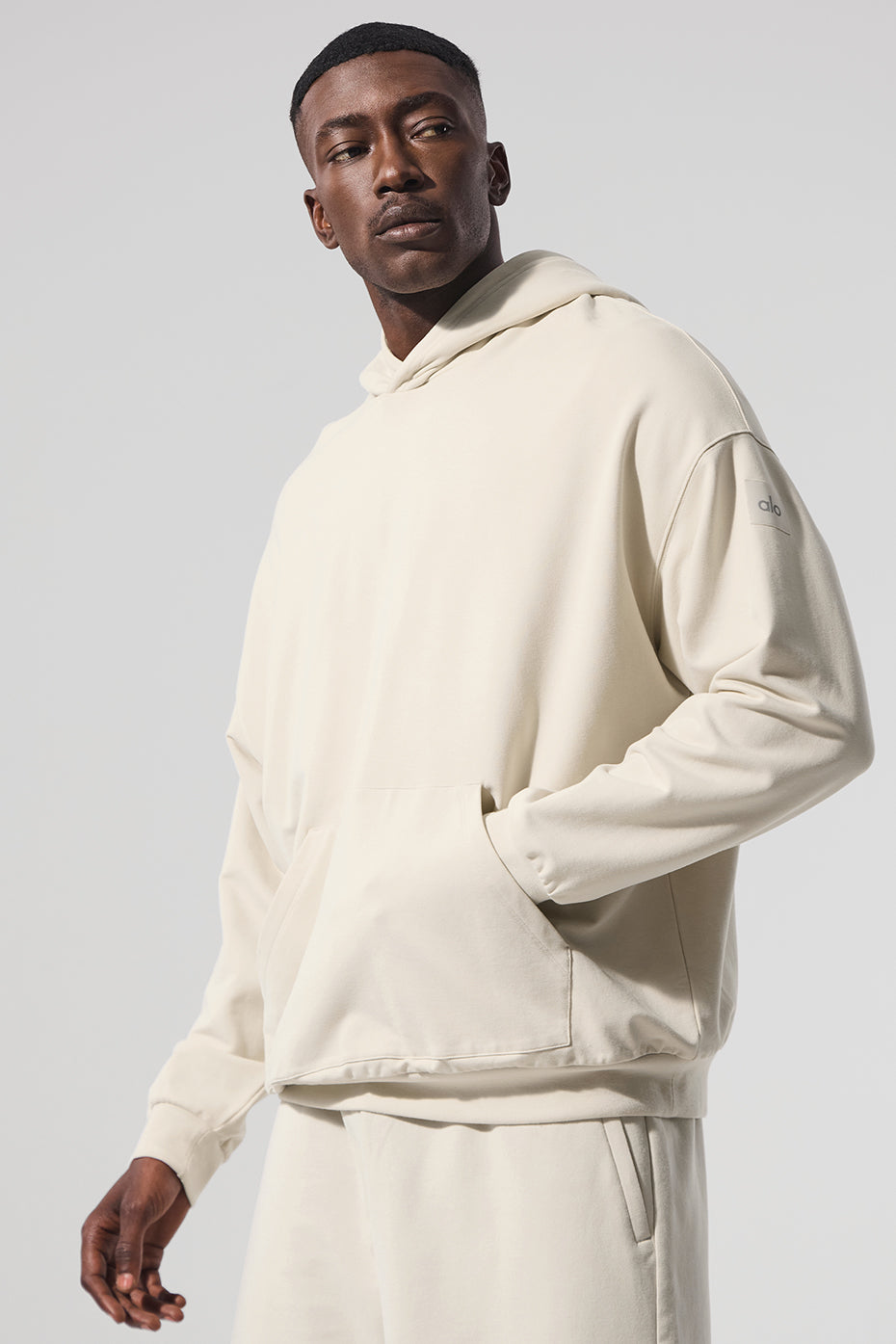 Sweat à capuche Double Take - Écru