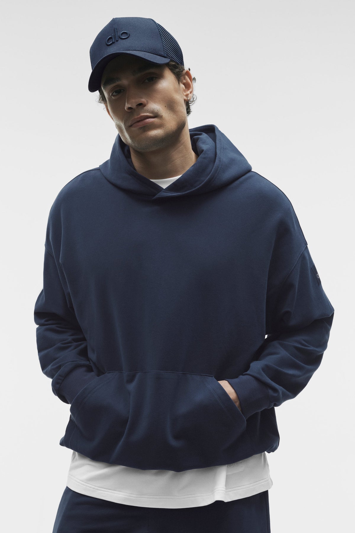 Sweat à capuche Double Take - Bleu marine