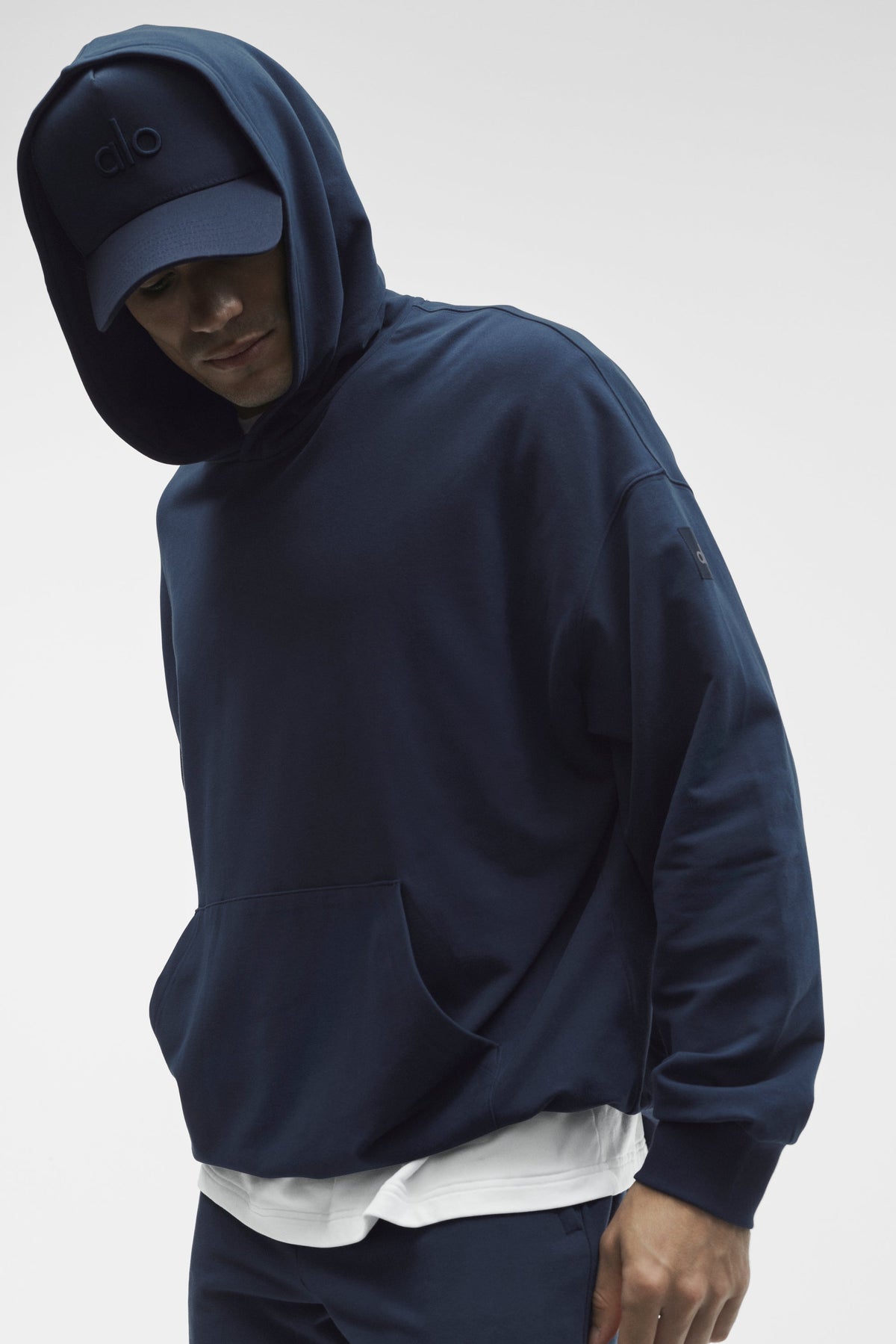 Sweat à capuche Double Take - Bleu marine