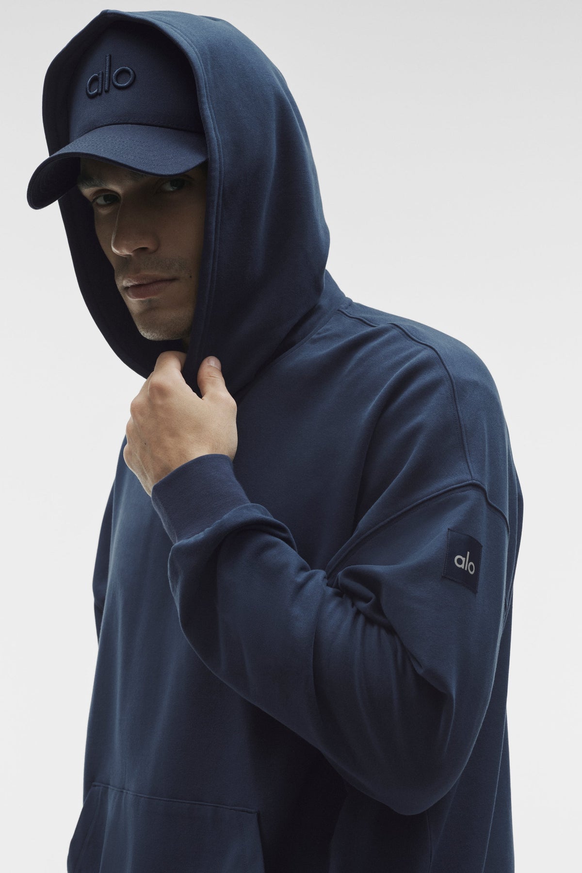 Sweat à capuche Double Take - Bleu marine