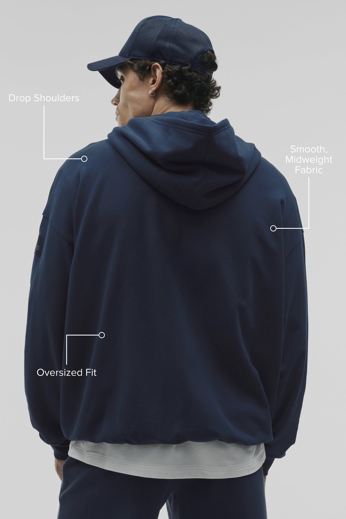 Sweat à capuche Double Take - Bleu marine