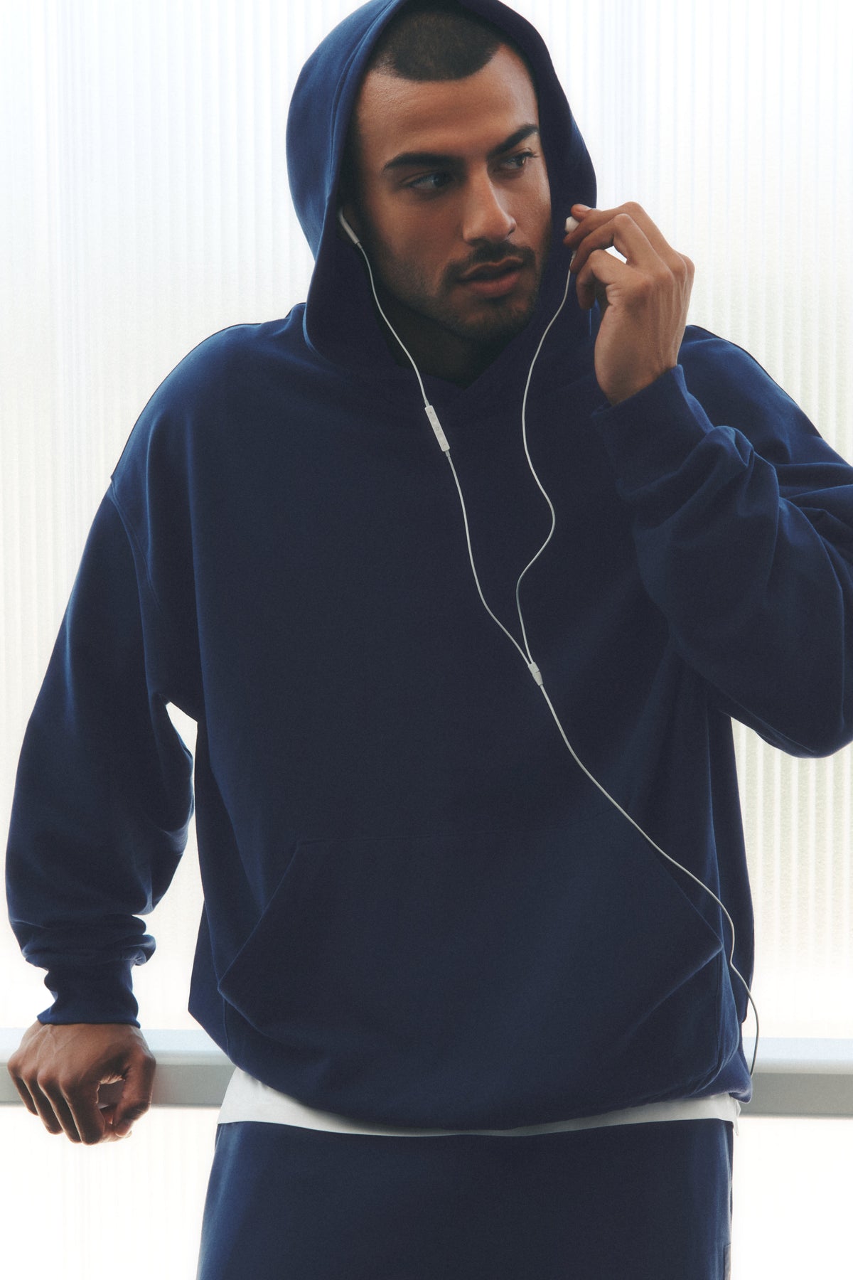 Sweat à capuche Double Take - Bleu marine