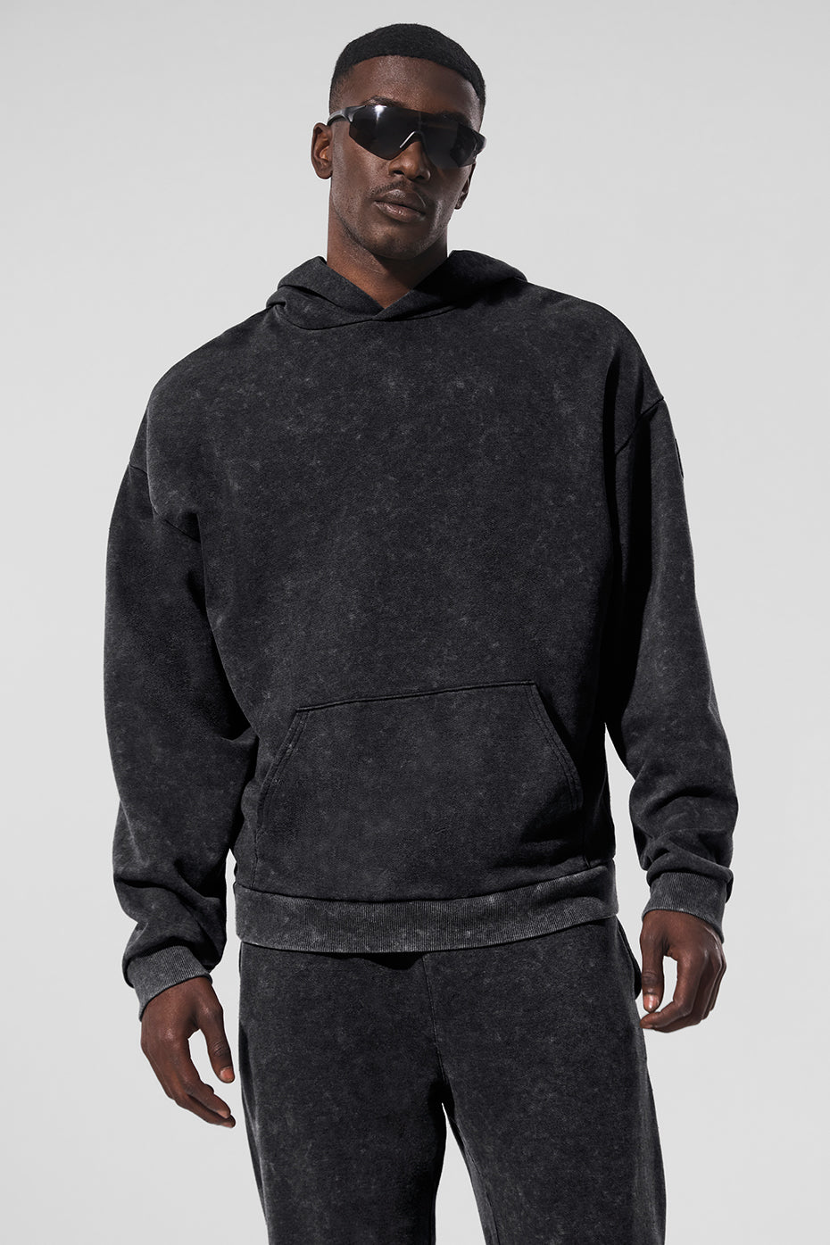 Sweat à capuche Chill à délavage vintage - Noir délavé