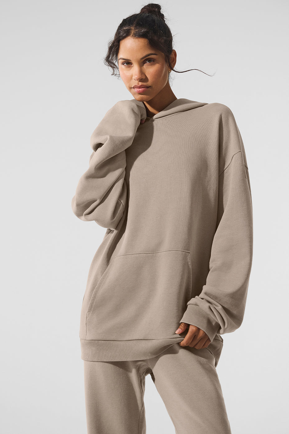 Sweat à capuche Chill à délavage vintage - Gravier délavé