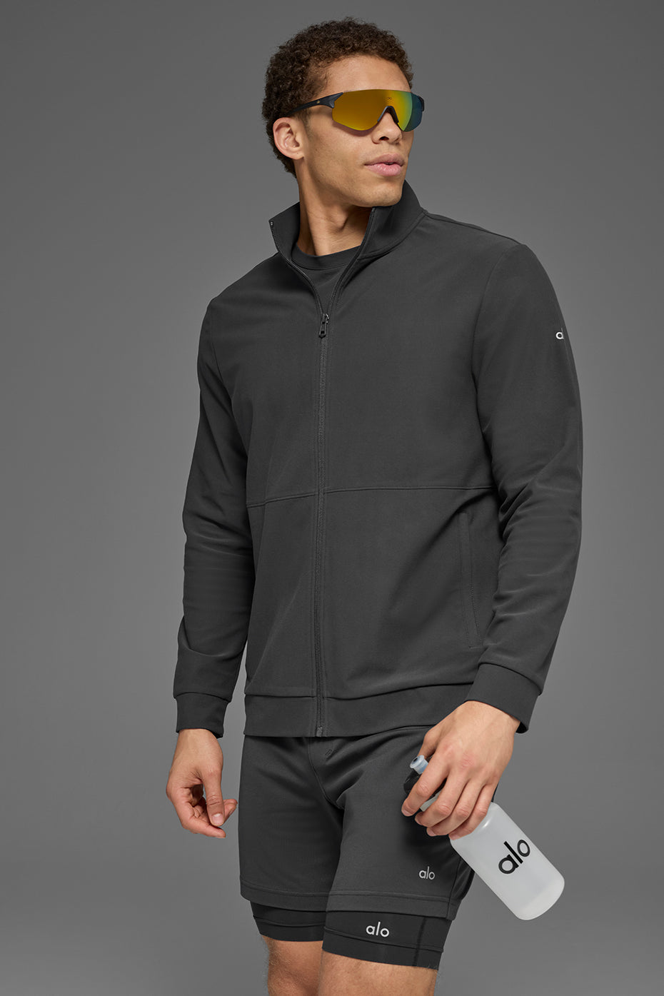 Veste entièrement zippée à col montant Conquer Max - Anthracite