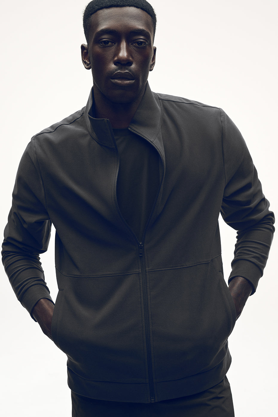 Veste entièrement zippée à col montant Conquer Max - Anthracite