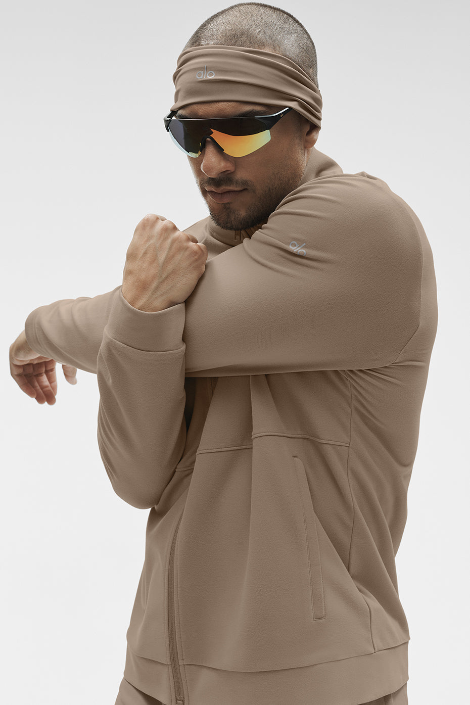 Veste entièrement zippée à col montant Conquer Max - Gravier