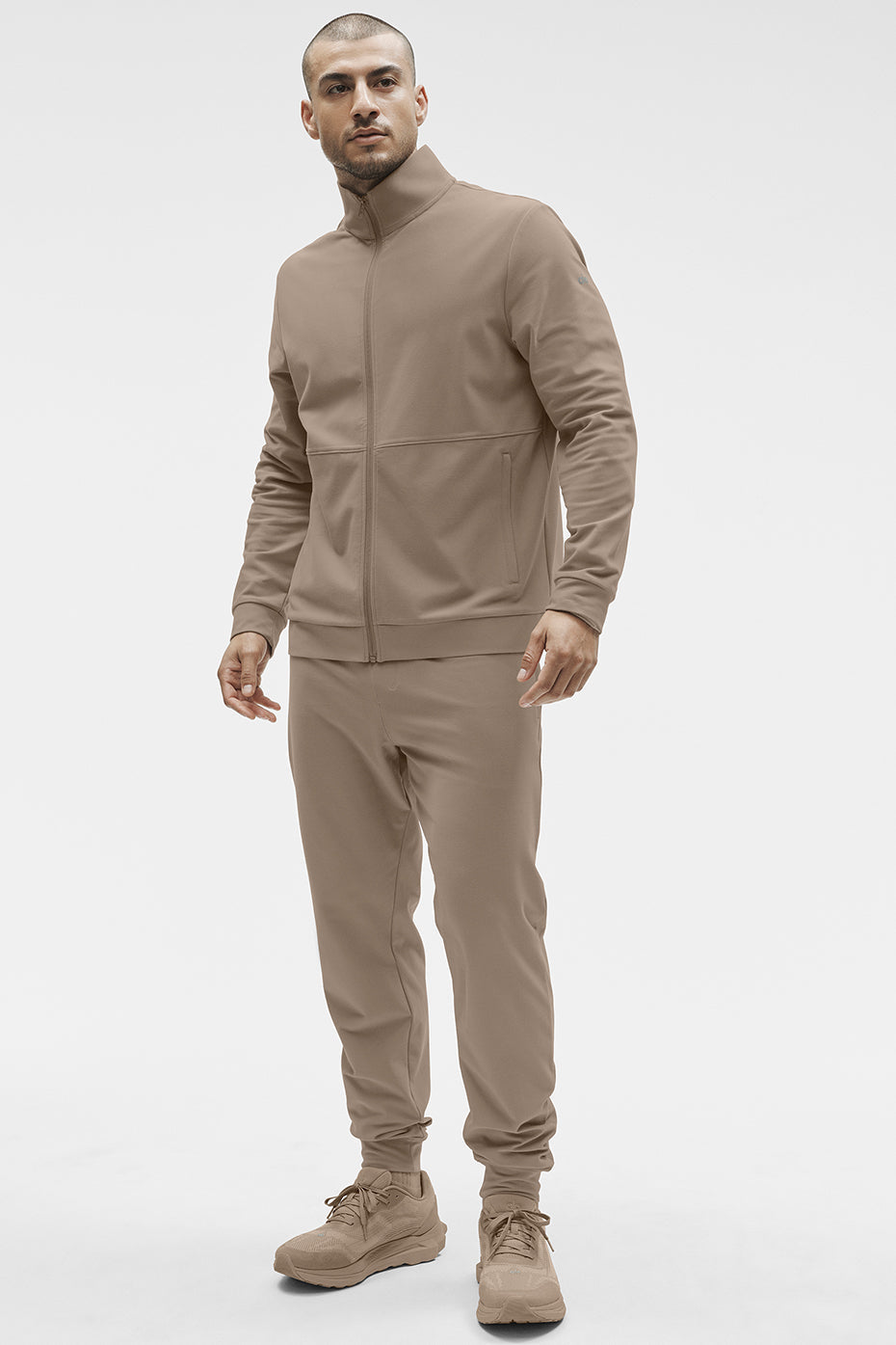 Veste entièrement zippée à col montant Conquer Max - Gravier