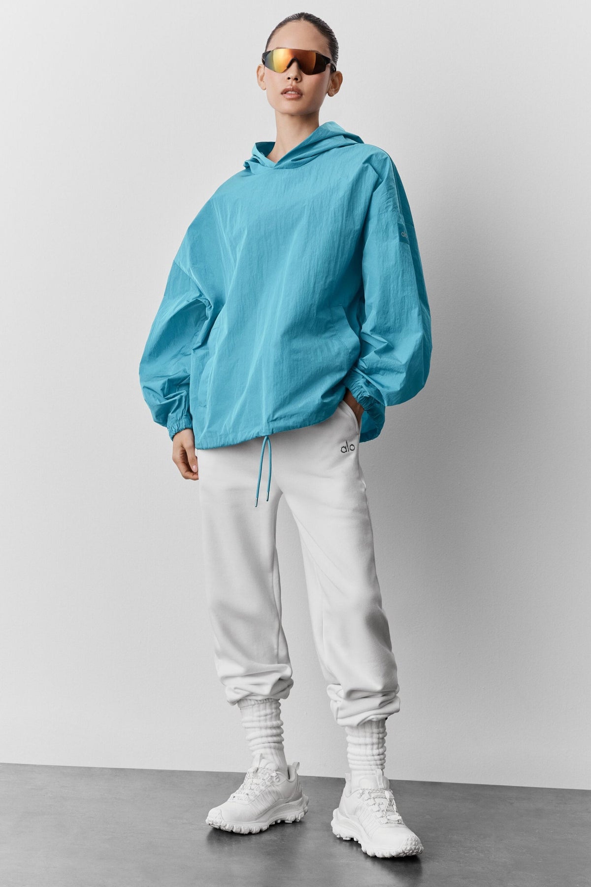 Pull à capuche Axis - Bleu brise