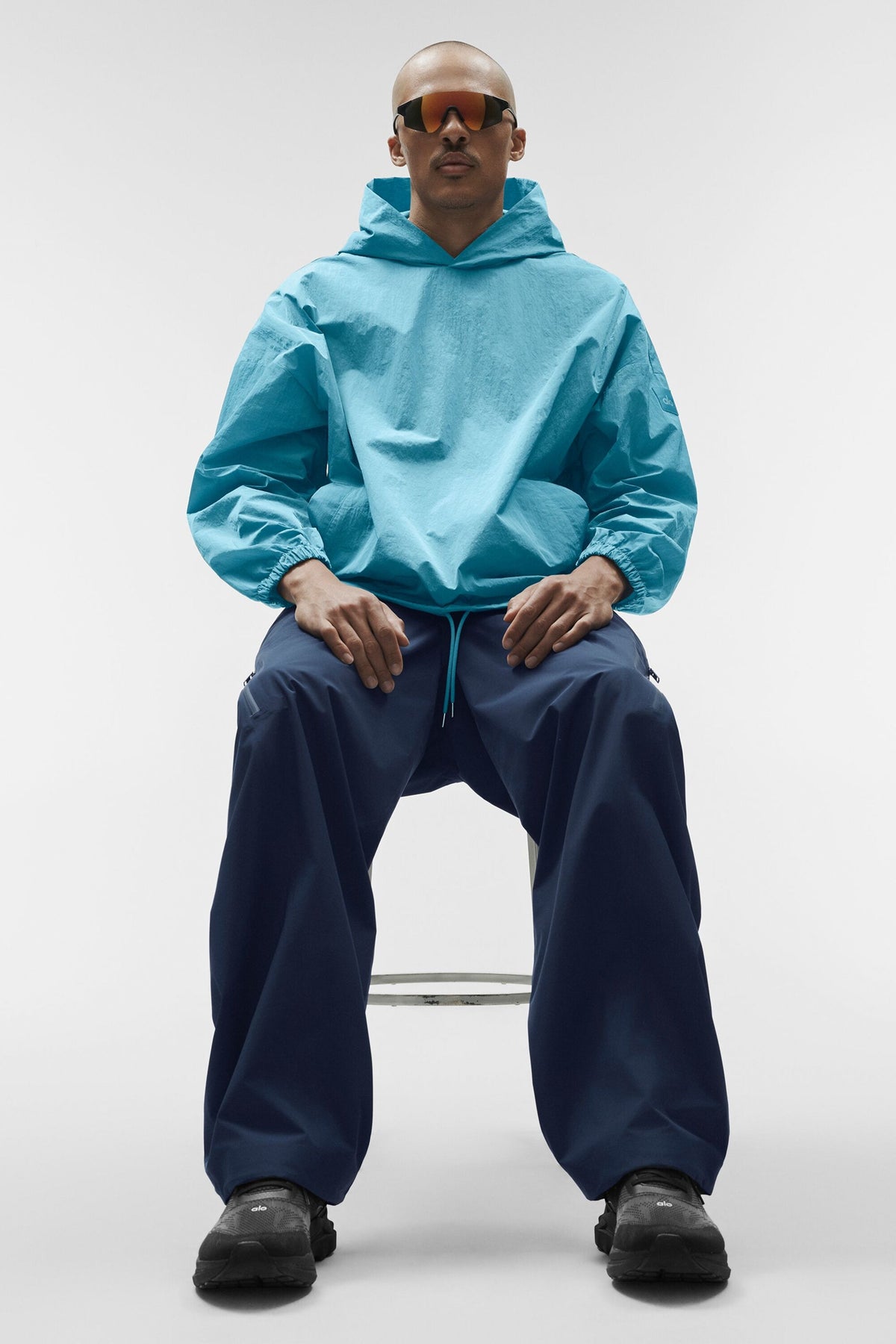 Pull à capuche Axis - Bleu brise