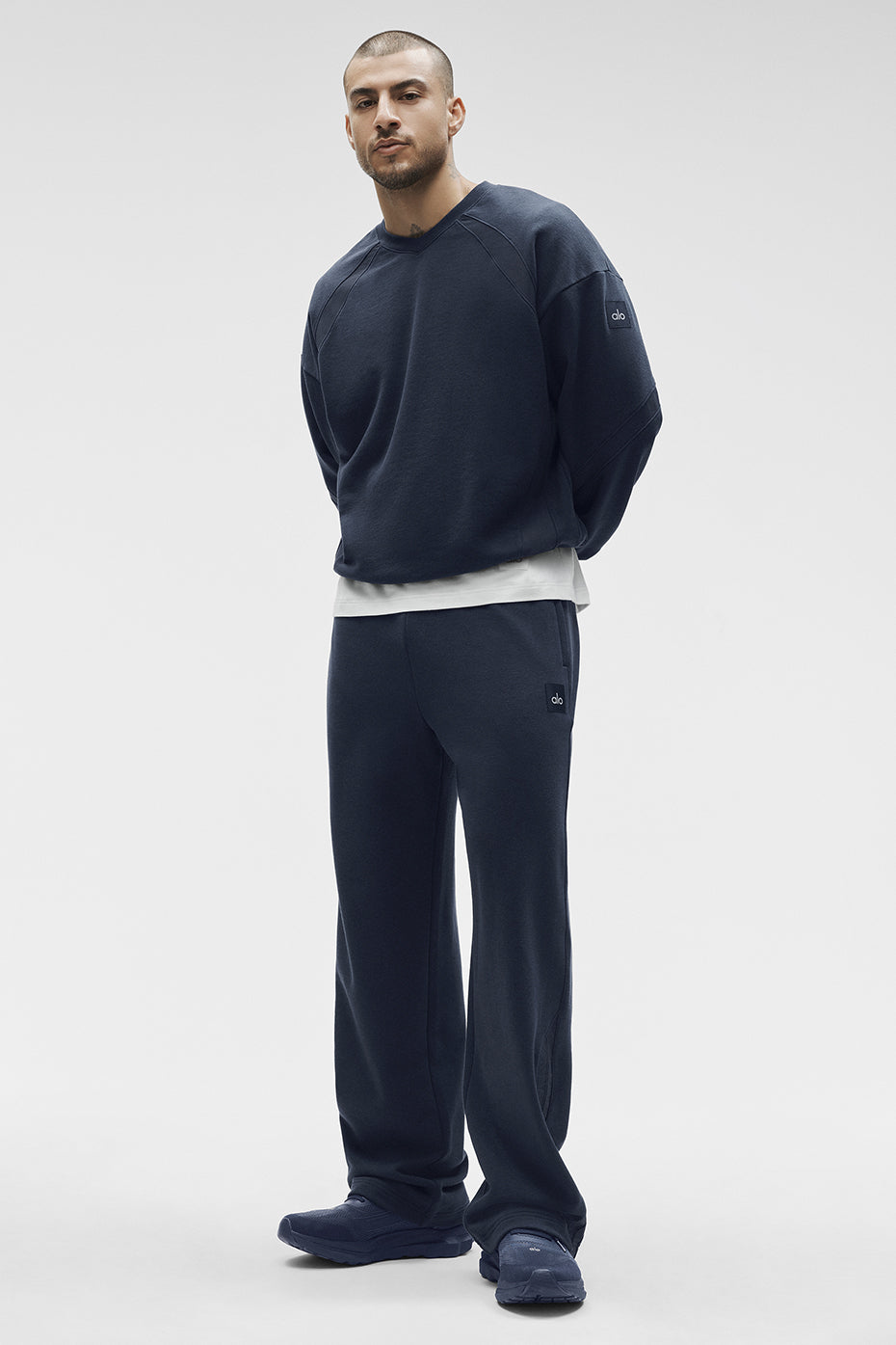 Sweat à col rond Field - Bleu marine