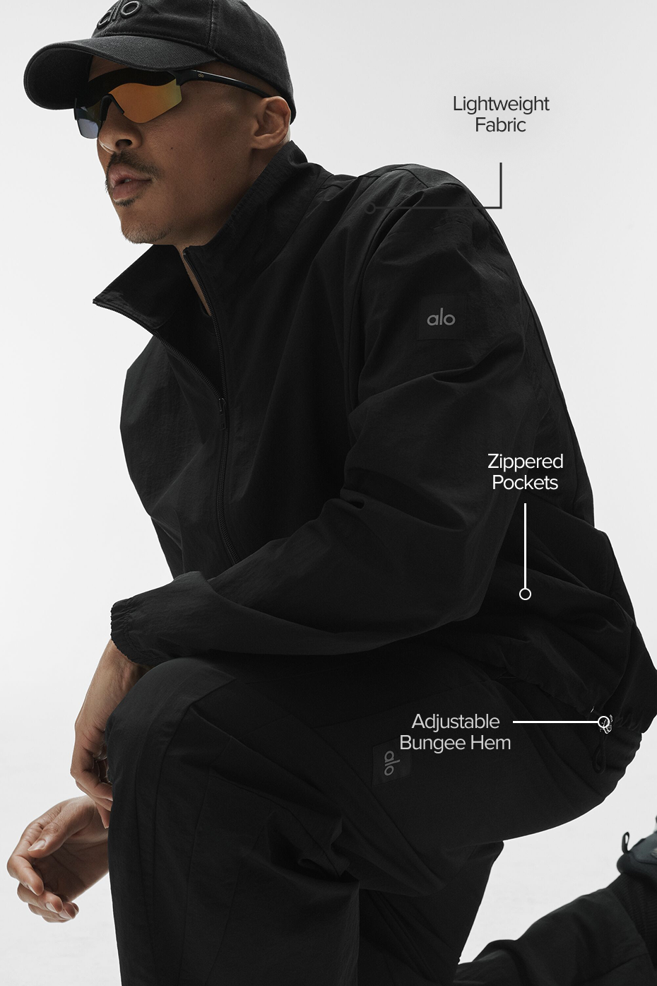Veste de survêtement entièrement zippée Takeaway - Noir