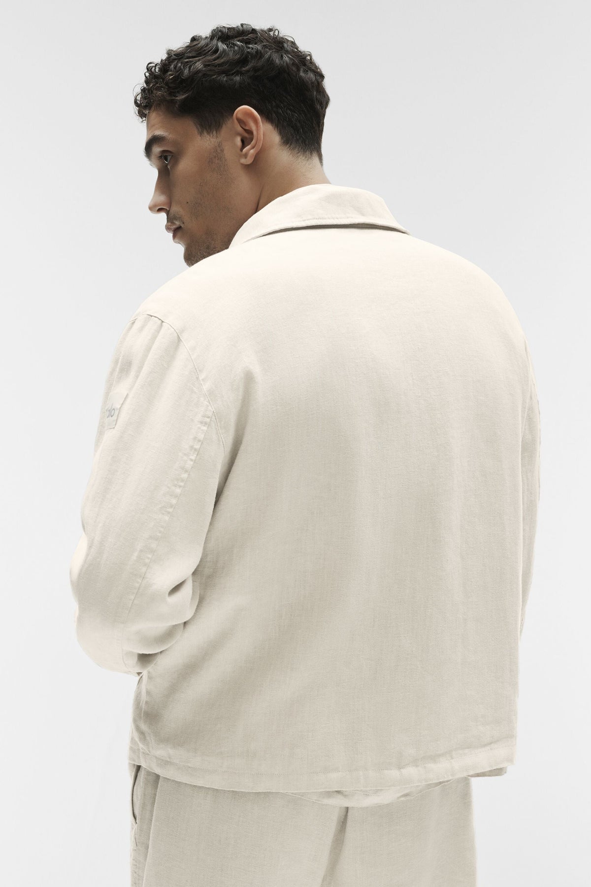 Veste entièrement zippée Linen Days - Écru