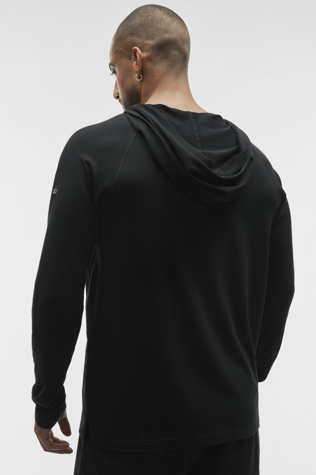 Sweat à capuche et manches longues ALO Vapor - Noir