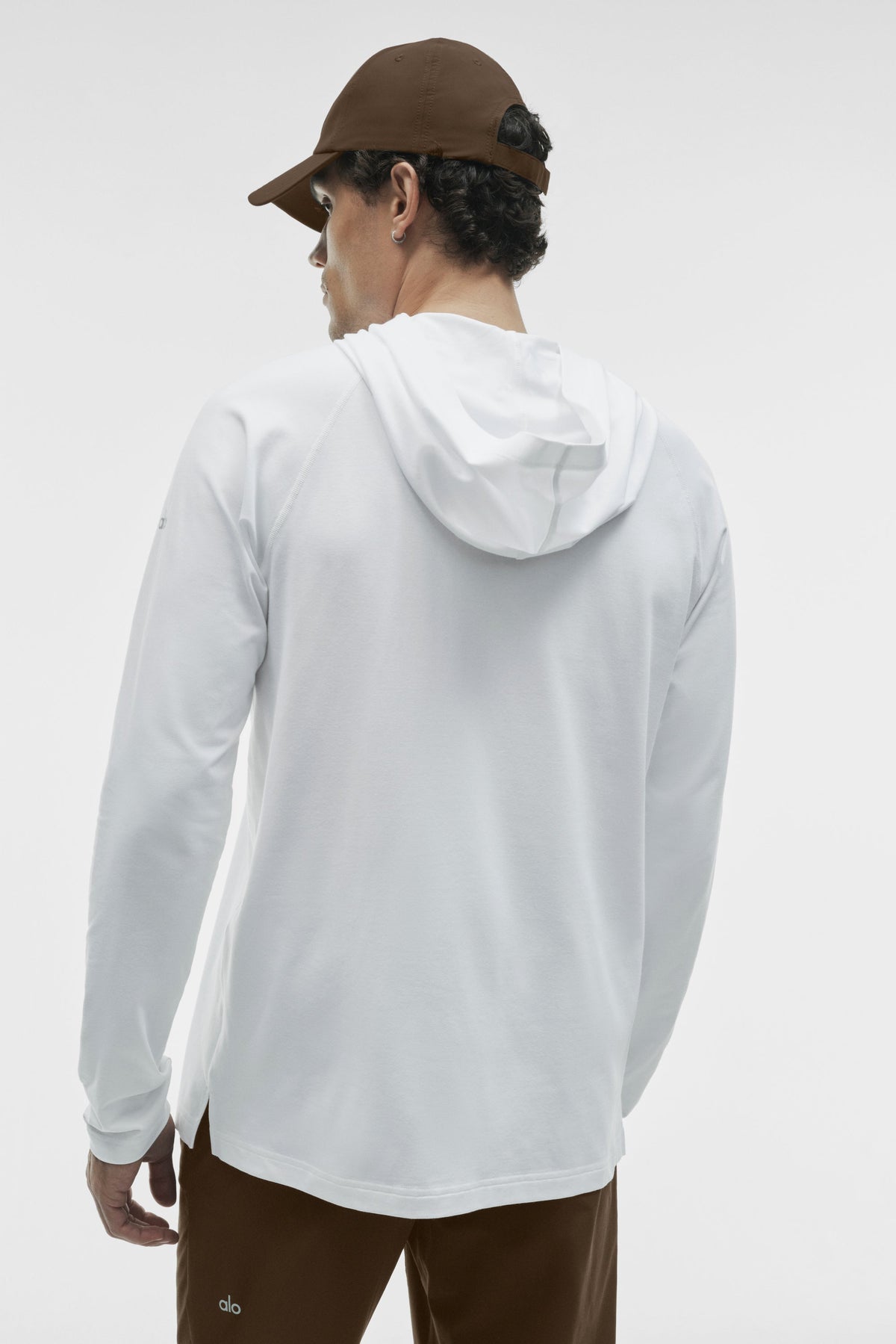 Sweat à capuche et manches longues ALO Vapor - Blanc