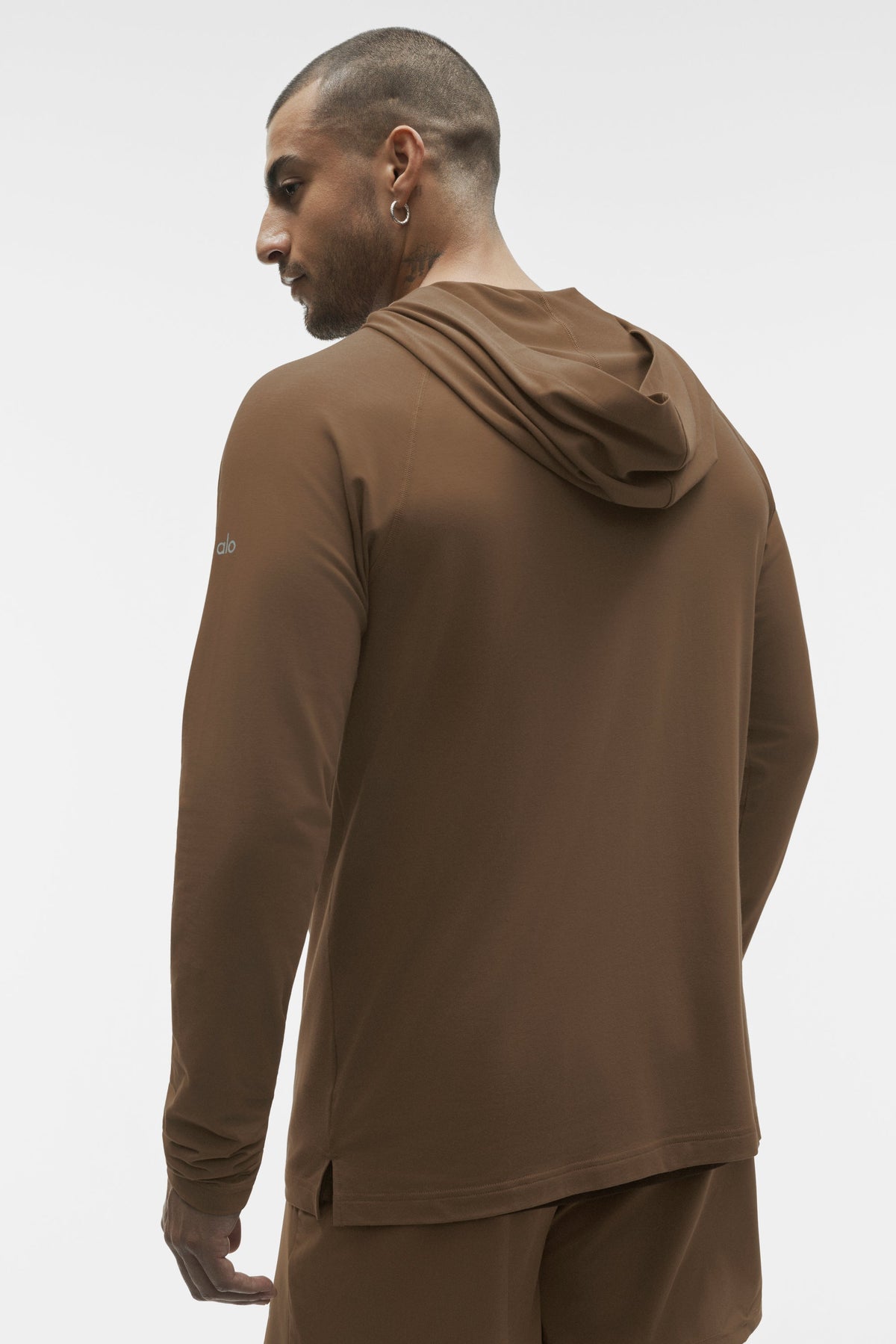 Sweat à capuche et manches longues ALO Vapor - Brun Java