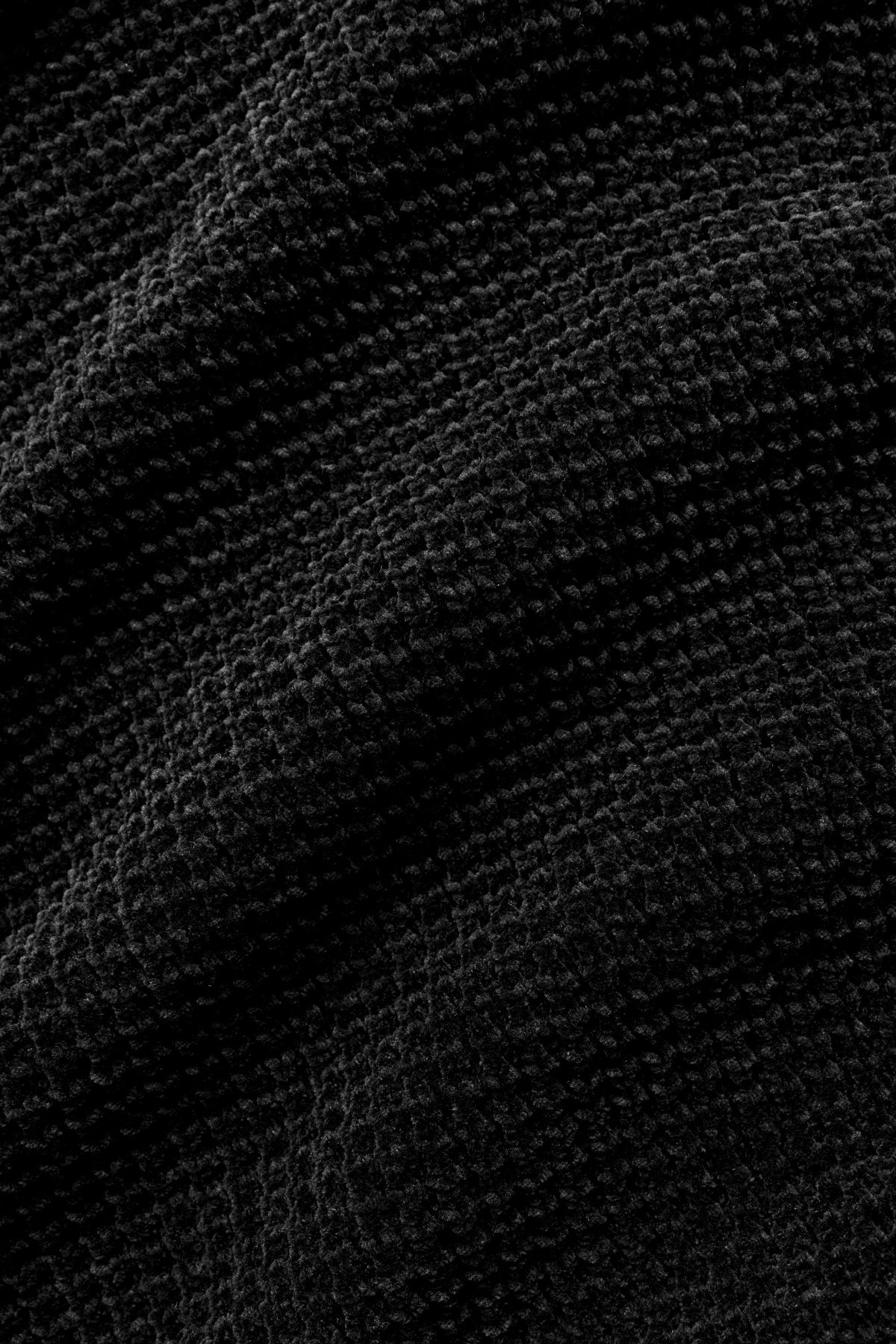 Sweat à capuche Edition en chenille gaufrée - Noir