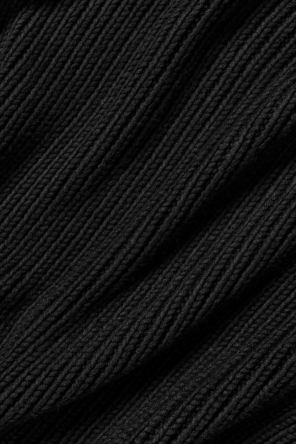 Sweat à capuche Rewind en grosse maille - Noir