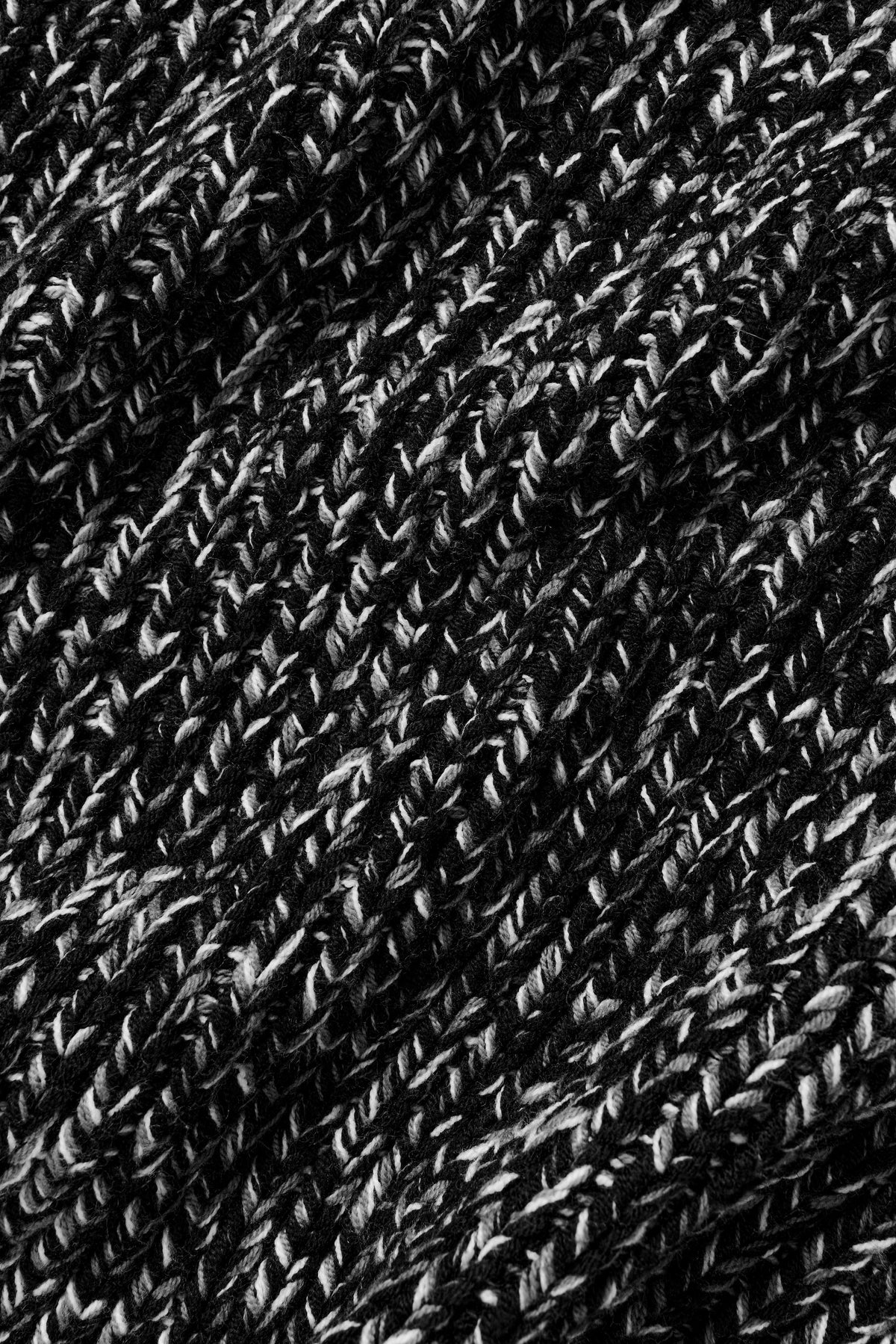 Sweat à capuche Rewind en grosse maille - Noir multicolore