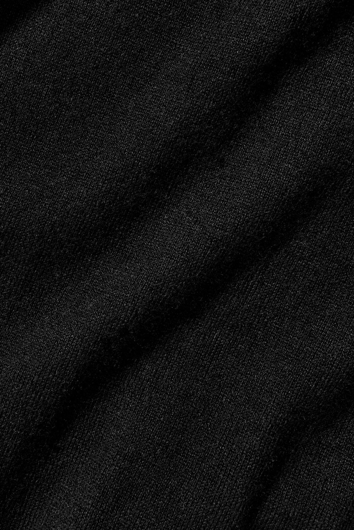Pull à manches longues et col rond Ever Soft en cachemire mélangé - Noir
