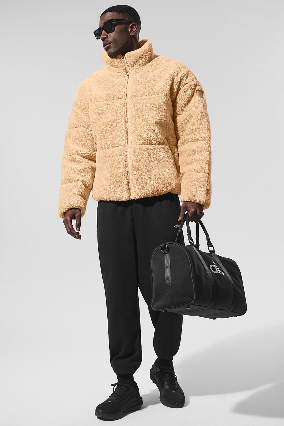 Doudoune Stage en polaire sherpa - Camel