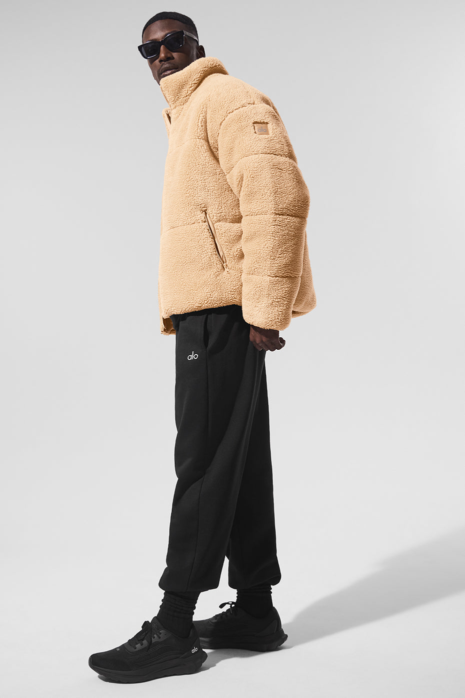 Doudoune Stage en polaire sherpa - Camel