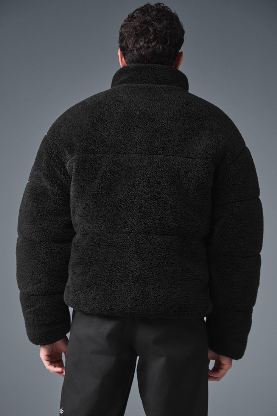 Doudoune Stage en polaire sherpa - Noir