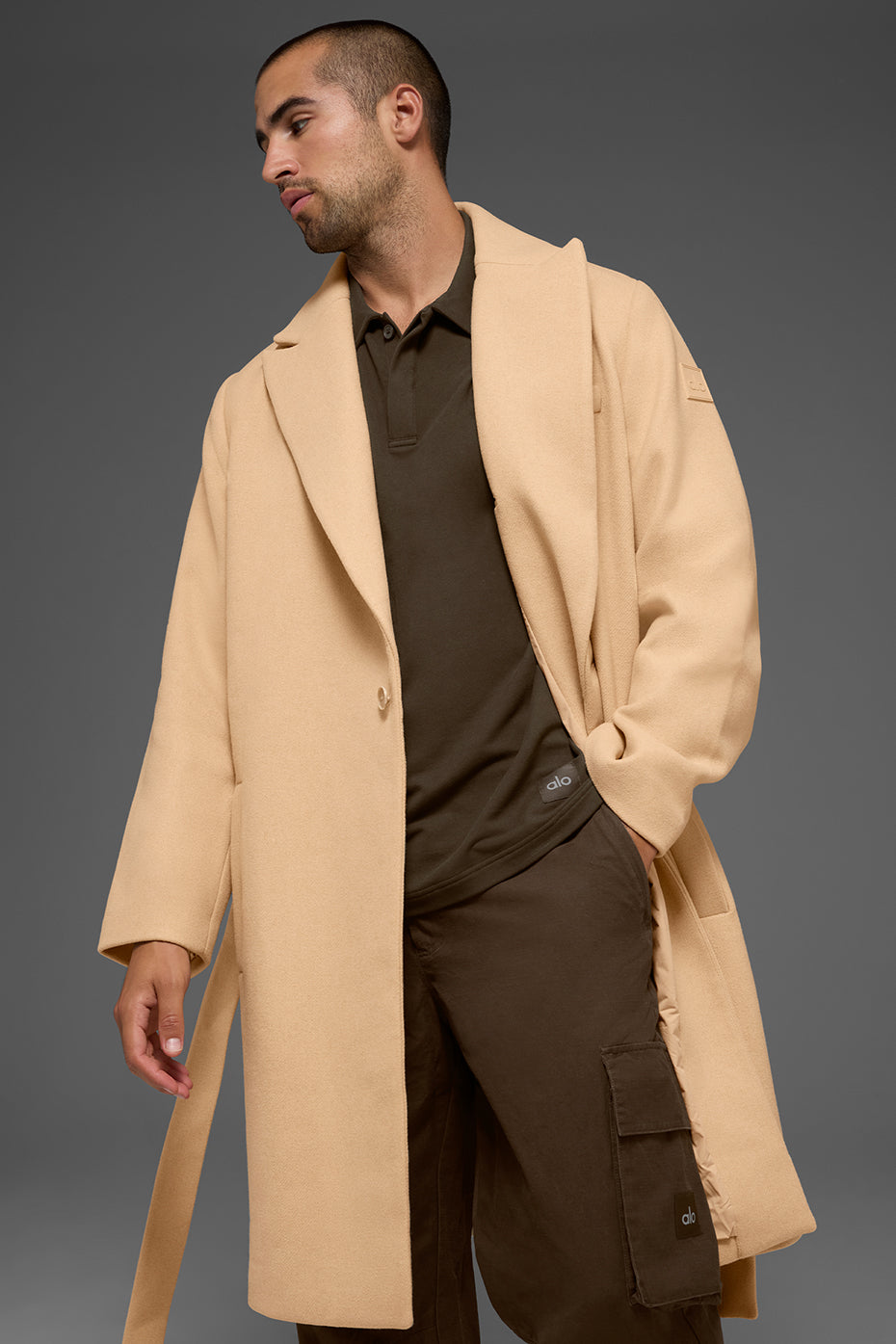 Pardessus Gameday en laine - Camel