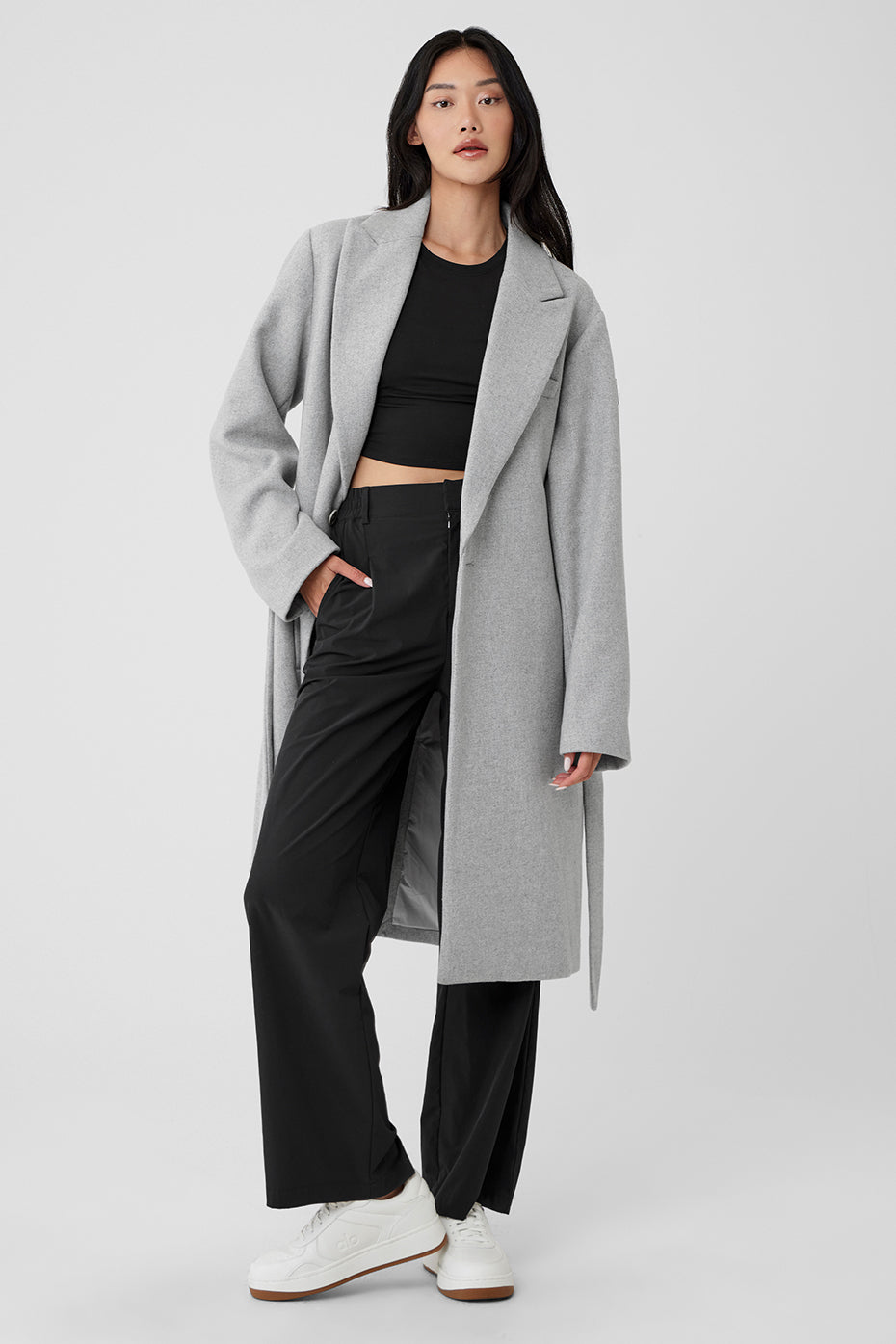 Pardessus Gameday en laine - Gris chiné sport