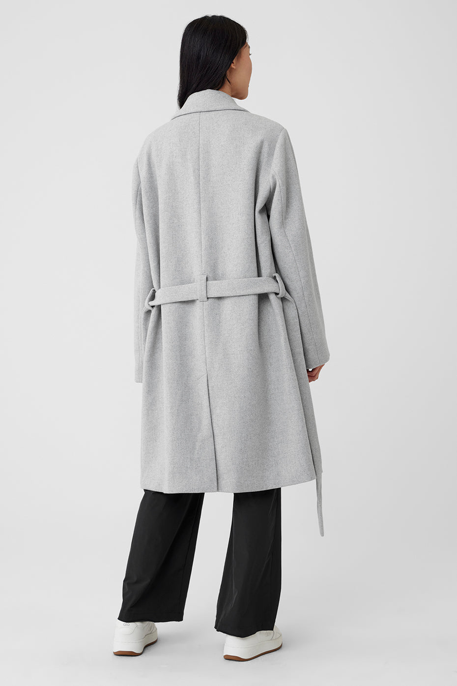 Pardessus Gameday en laine - Gris chiné sport