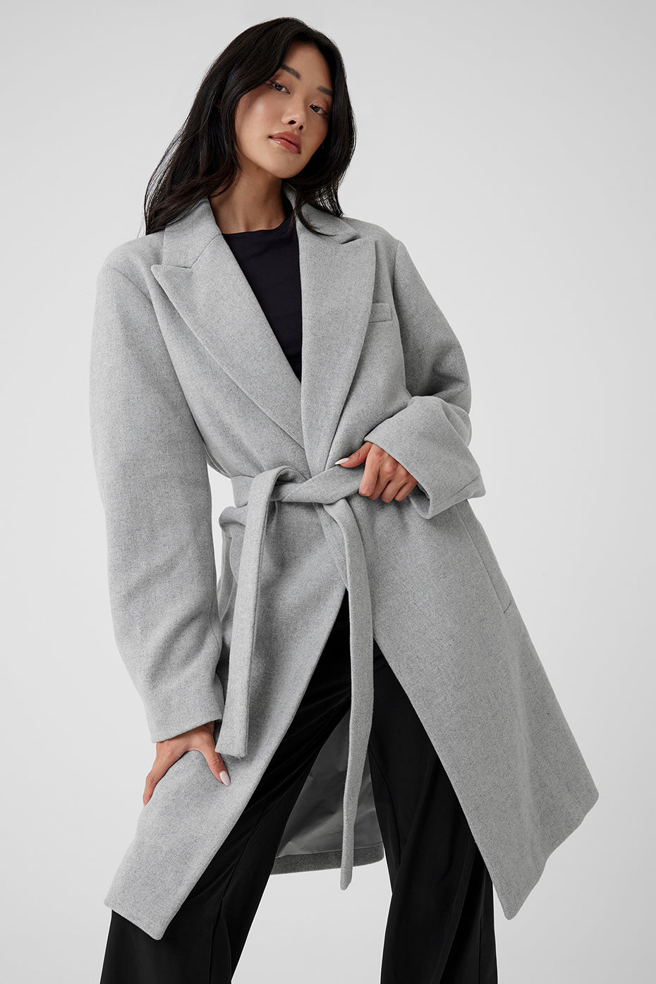 Pardessus Gameday en laine - Gris chiné sport