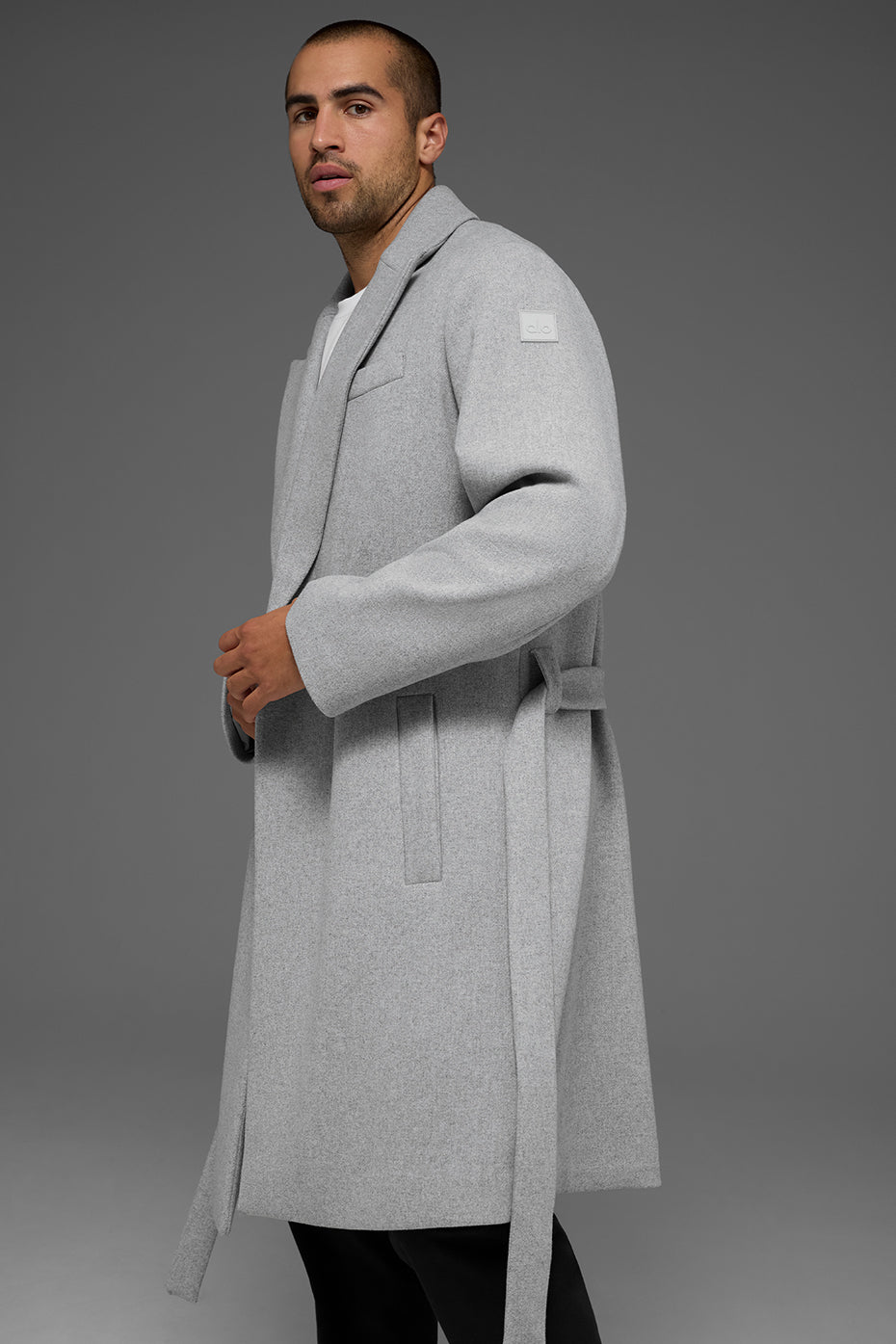 Pardessus Gameday en laine - Gris chiné sport