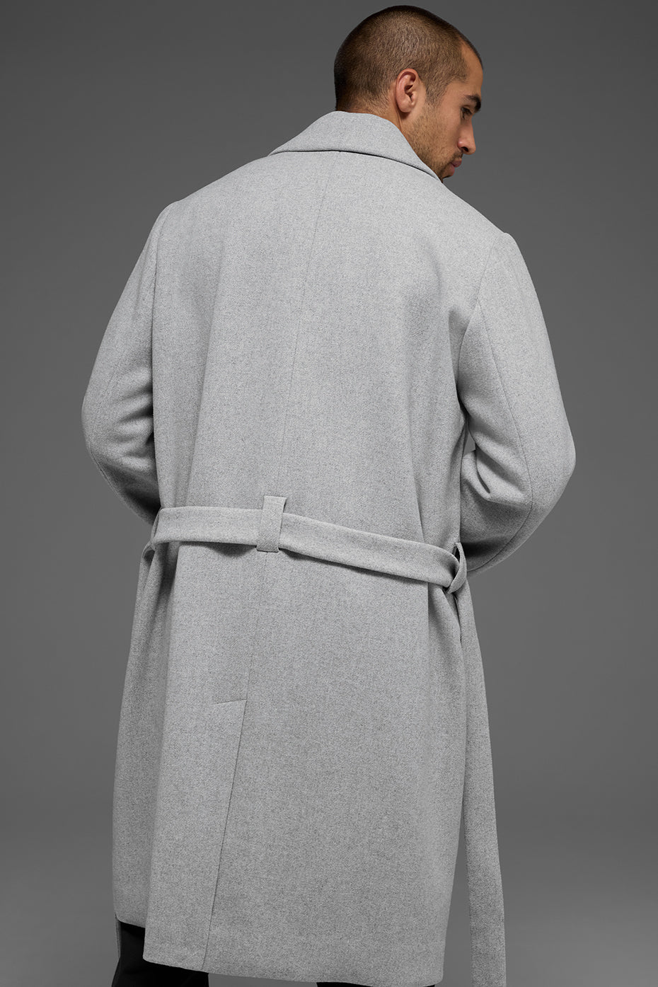 Pardessus Gameday en laine - Gris chiné sport
