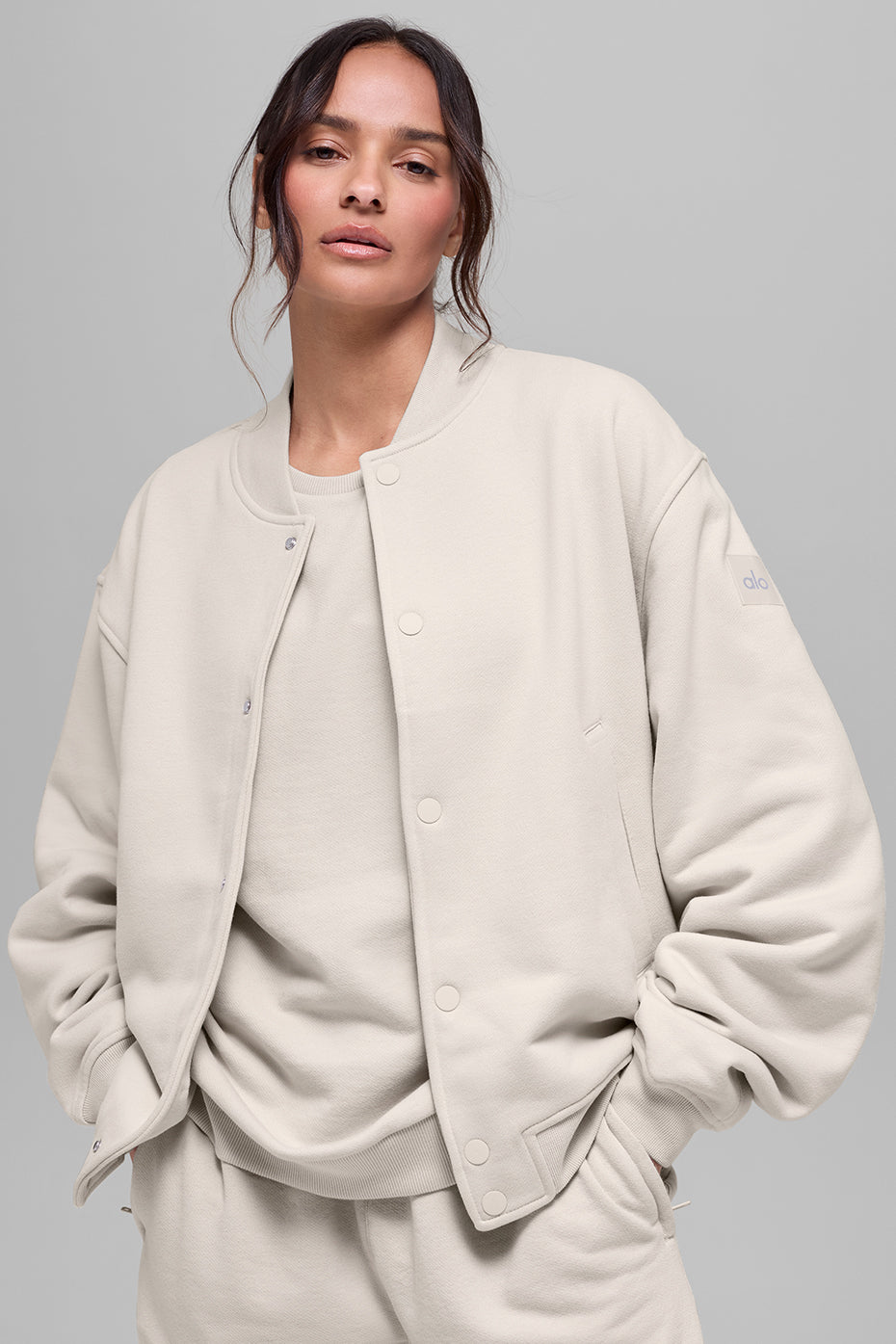 Veste universitaire Renown - Écru