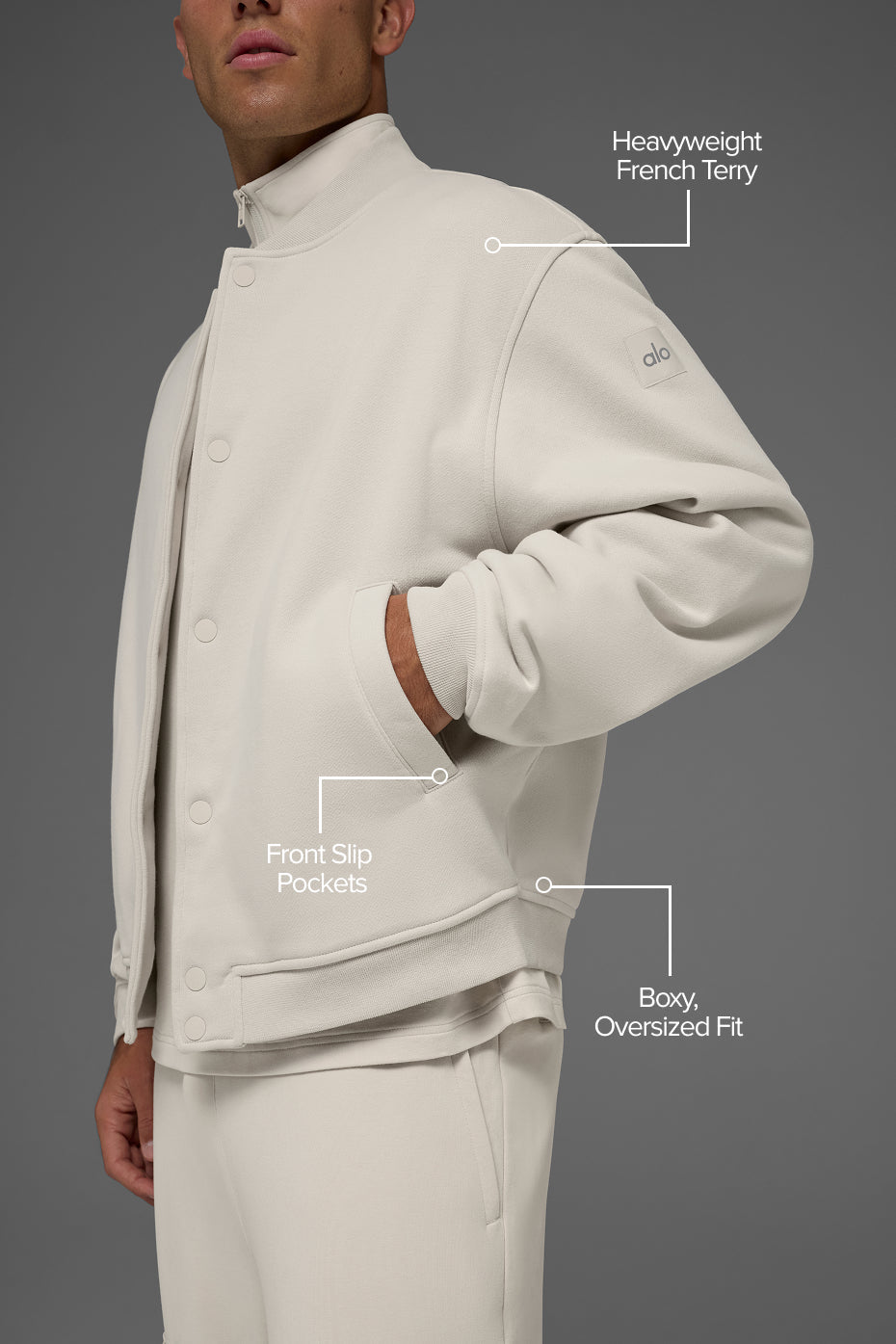 Veste universitaire Renown - Écru