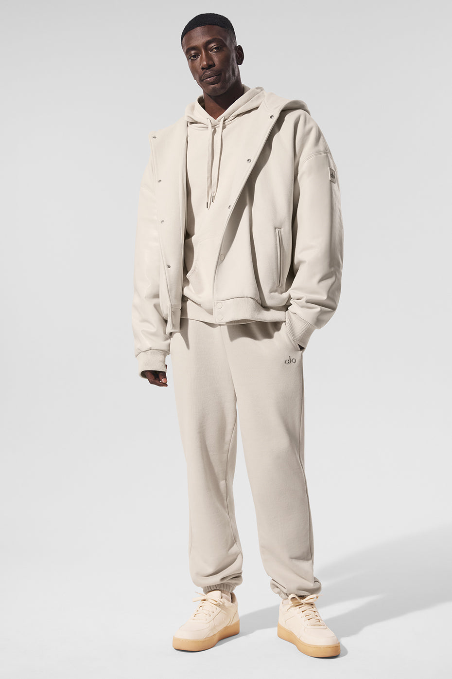 Blouson aviateur à capuche Select - Écru