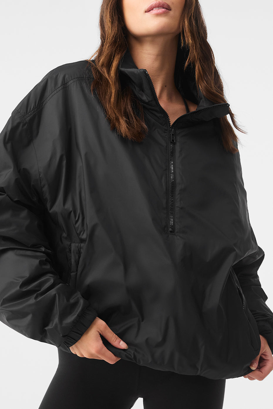 Veste à enfiler légère à demi-zip Latitude - Noir