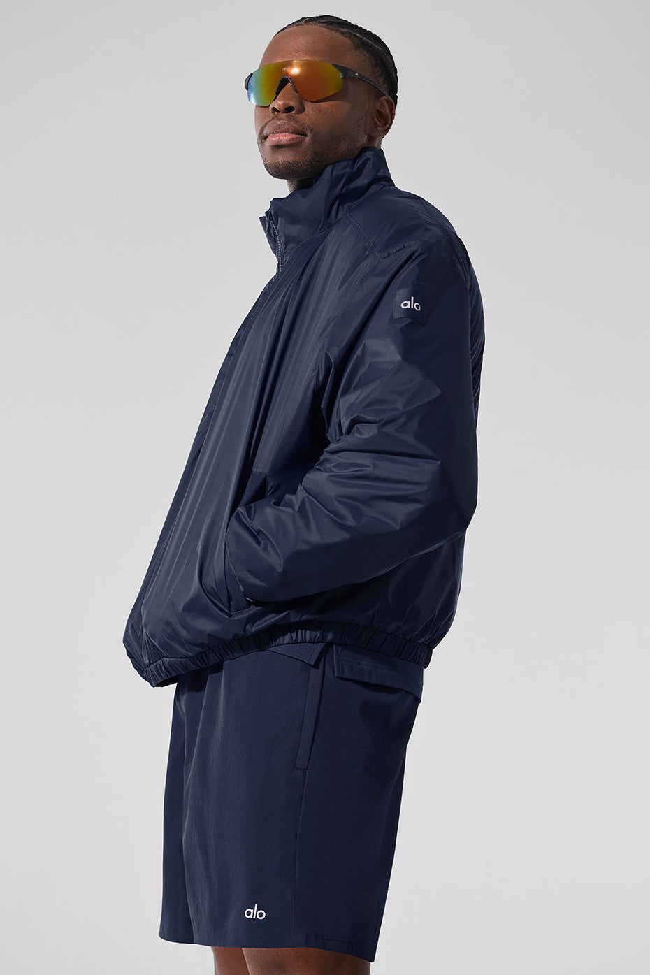 Veste à enfiler légère à demi-zip Latitude - Bleu marine